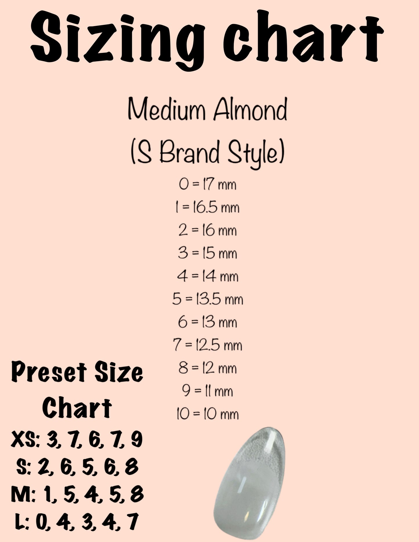 Black Ombré Lightning (Medium Almond, S Style)