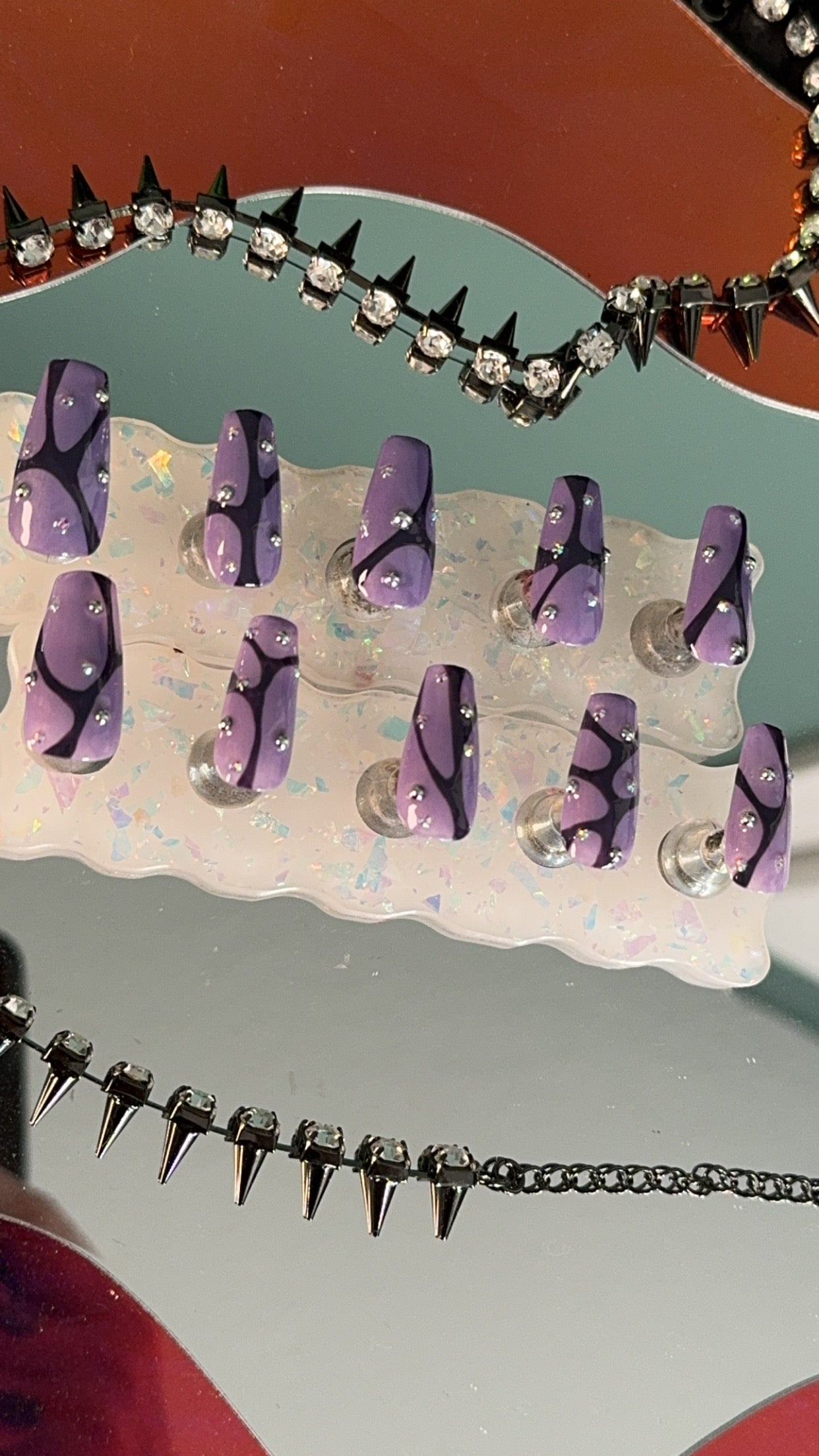 Purple Web (Short/Medium Coffin, Small S Style)