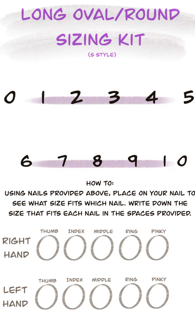 Press-On Nail Sizing Kit