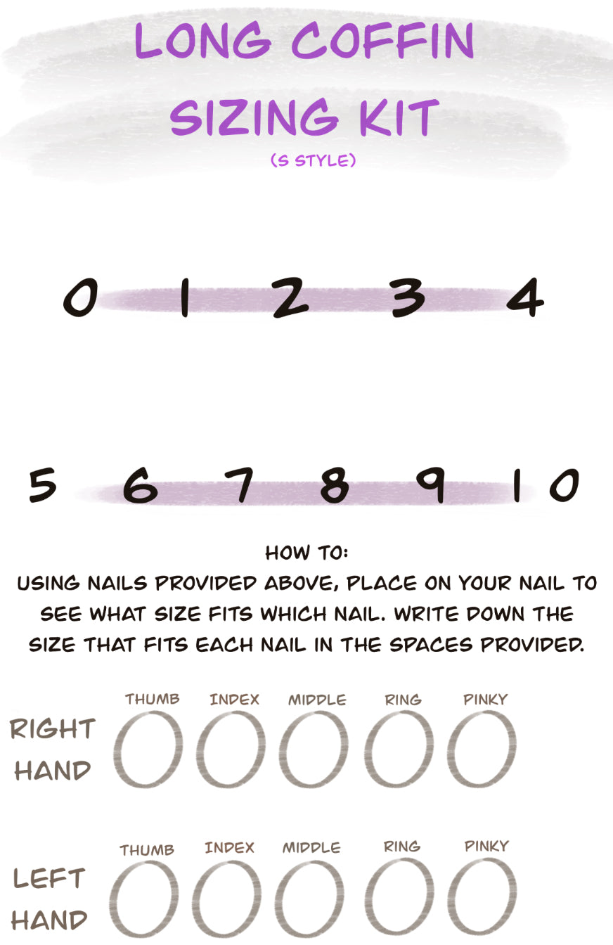 Press-On Nail Sizing Kit