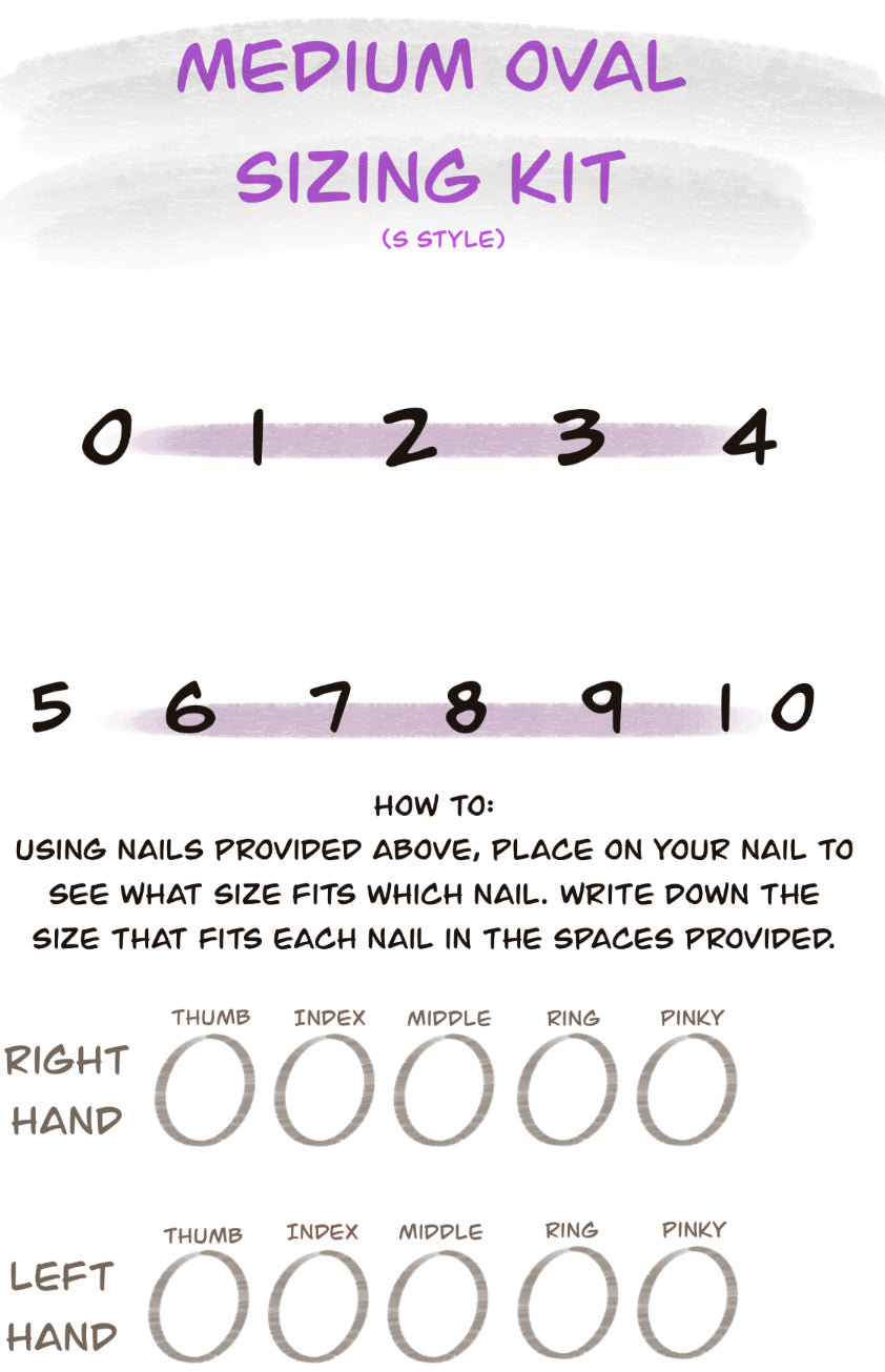 Press-On Nail Sizing Kit