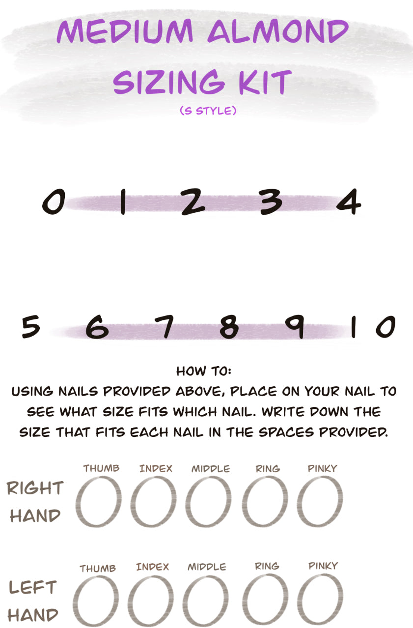 Press-On Nail Sizing Kit