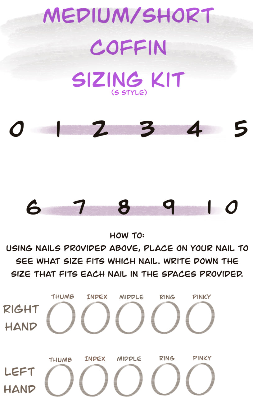 Press-On Nail Sizing Kit