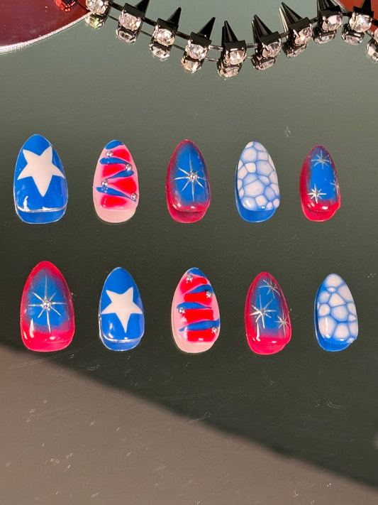 Patriotic (Short Almond, C Style)